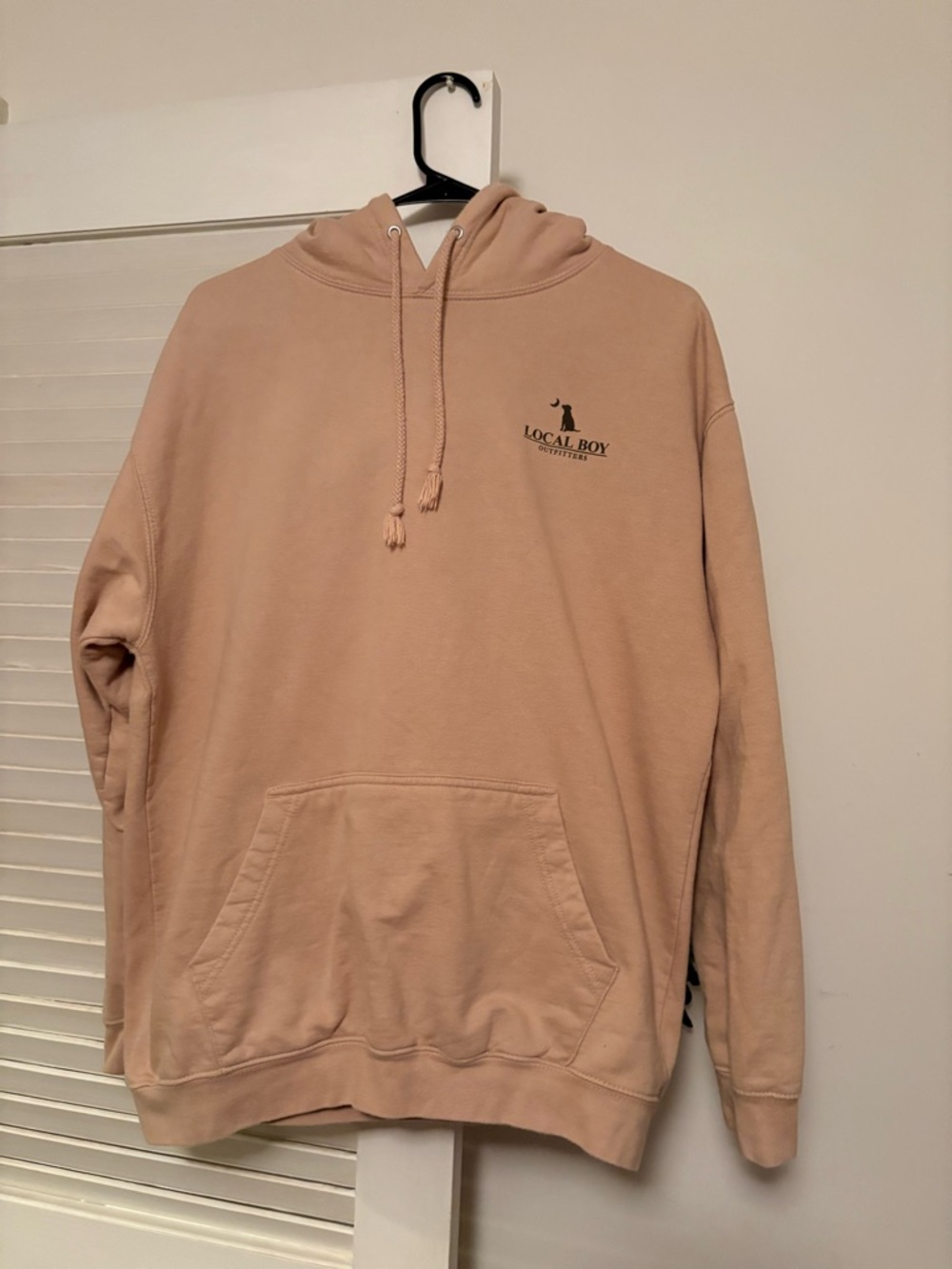 Local Boy Crewneck Hoodie in Dusty Pink